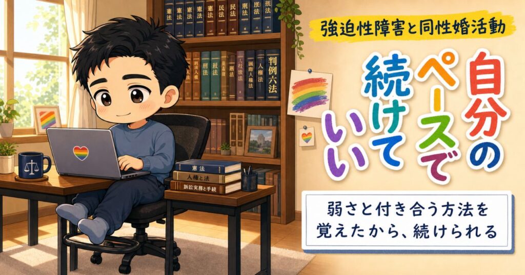 同性婚活動と強迫性障害のリアル、僕が心を守りながら続ける理由