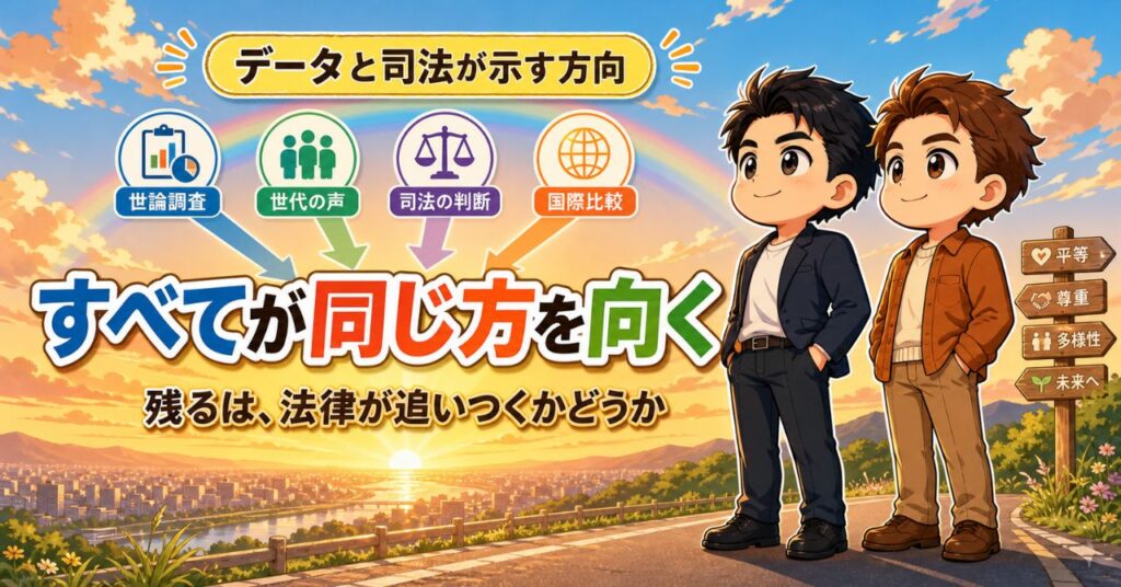 同性婚「賛成7割は嘘」を独立した世論調査データで検証した結果