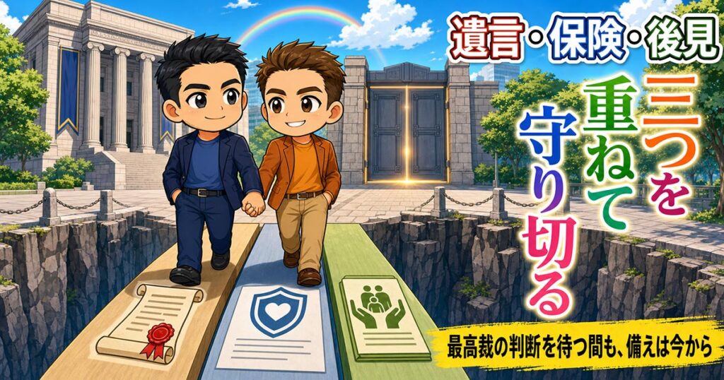 同性パートナーの相続対策|遺言があっても届く遺留分の請求